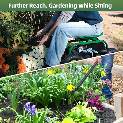Miniatura 3 de Juego de herramientas de jardín, 5 piezas de herramientas de jardín con extensiones, herramienta de jardinería de metal resistente a prueba