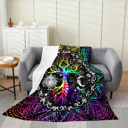 Miniatura 15 de Erosebridal Manta de murciélago de Halloween de 30 x 40 pulgadas, para todas las estaciones, con estrellas y galaxias, para niños, decoraciones