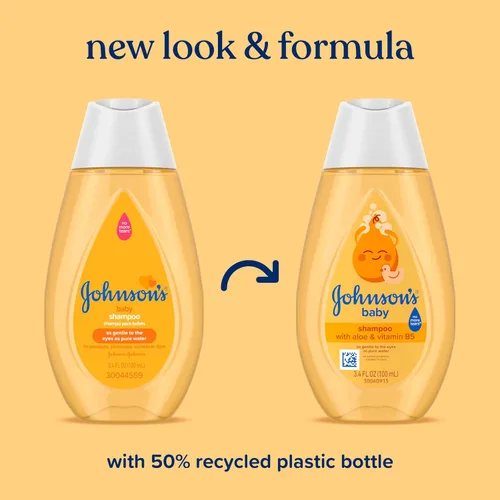 Miniatura 2 de Champú Johnson's Baby con aloe vera y vitamina B5, sin lágrimas, Esenciales para recién nacidos, Sin parabenos ni sulfatos añadidos, Hipoalergénico
