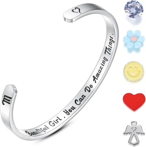 Miniatura 24 de SAM & LORI Pulseras personales para adolescentes, mujeres, regalos de joyería significativos (varios diseños) para mejor amiga, hija, nieta