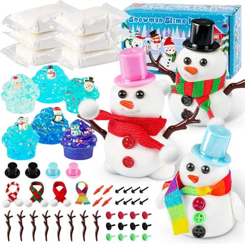 Miniatura 12 de Paquete de 12 slimes, kit de limo azul, limos de mantequilla transparentes, slime de nube, kit de bricolaje esponjoso para niñas y niños, regalos