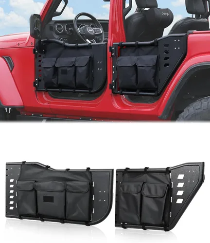Miniatura 8 de JROAD Wrangler JK - Puertas tubulares de verano para Jeep Wrangler JK Unlimited de 2 puertas (excluye los modelos JL y JT) Puertas delanteras 2