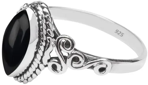Miniatura 3 de Anillo de plata de ley 925 con piedras preciosas para mujeres y niñas, hecho a mano, anillo de promesa de piedras preciosas naturales, regalo