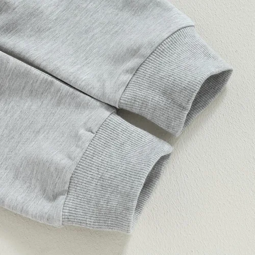 Miniatura 7 de Conjunto de ropa para bebé recién nacido, sudadera de manga larga y pantalones para niños pequeños, para otoño e invierno, 2 piezas