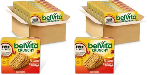 Miniatura 24 de belVita Barras de desayuno galletas, arándanos, 30 paquetes en total, 6 cajas (4 galletas por paquete)