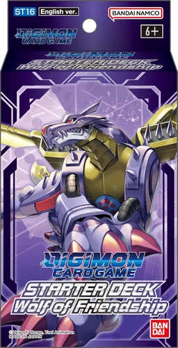 Miniatura 2 de BANDAI Juego de cartas Digimon: Baraja de inicio - Lobo de la amistad (ST16) Juego de cartas A partir de 6 años 2 jugadores 30 minutos