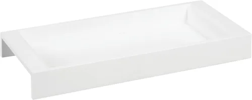 Miniatura 9 de mDesign Bandeja pequeña de madera, 5 "x 11" x 1.23" de alto, blanco