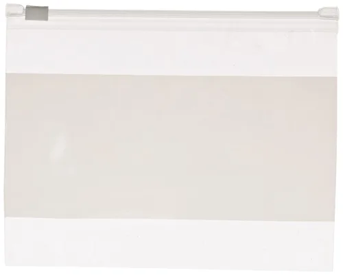 Miniatura 140 de Aviditi Poly Bolsa con cierre hermético blanco, Transparente, 1000 Claro