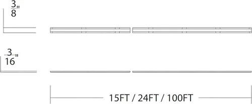 Miniatura 7 de WAC Lighting Gemini - Cinta LED COB de 24 V CC sin diodos visibles, 2700 K, cálida 1.2 W y 100 lúmenes por pie, carrete de 15 pies, cortable cada 2