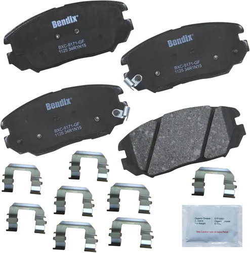 Miniatura 440 de Pastillas de freno delanteras cerámicas Bendix Priority1 CFC2302 para Hyundai Elantra 2021, Sonata 2022-2020, Kia K5 2023-2021