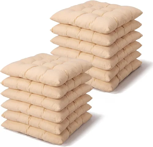 Geetery 12 cojines de suelo a granel para silla de suelo, cojín de meditación grande de 15.7 pulgadas, para yoga, sala de estar, tatami, dormitorio,