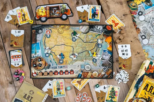Miniatura 7 de The A.R.T. Project Juego de mesa de estrategia cooperativa Redacción de cartas, juego de zona de control Coop y juego en solitario