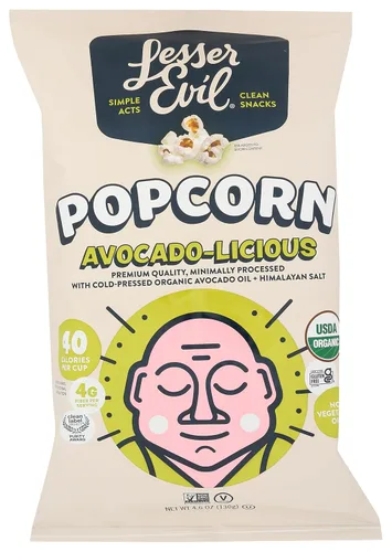 Miniatura 15 de LesserEvil Palomitas de maíz orgánicas "Avocado-licious", exclusivo de Amazon, calidad premium, mínimamente procesado, sin aceite vegetal, 4.6