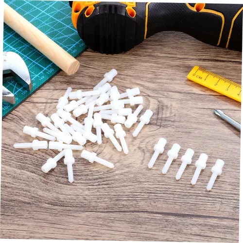 Miniatura 5 de Housoutil Reparación de la persiana del obturador 60pcs Reparación del obturador Puerta de Gabinete Plástico Blanco Único Primavera