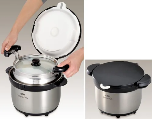Miniatura 3 de Thermos KBG-3000 CS - Cocina aislada al vacío, Shuttle Chef, 7.1 gal (3.0 L) (3 a 5 personas) de acero inoxidable transparente