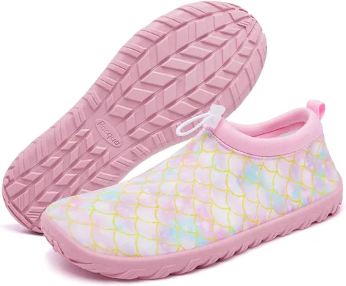 Miniatura 3 de Racqua Zapatos acuáticos para niños y niñas, zapatos acuáticos de secado rápido para playa y piscina (niños pequeñosgrandes)