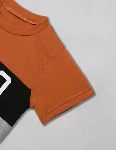 Miniatura 5 de Ribabz Ropa para niños pequeños, ropa de verano con estampado de letras y pantalones cortos, conjunto de 2 piezas