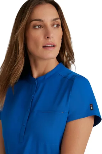 Miniatura 5 de BARCO Grey's Anatomy Spandex Stretch Direct - Camiseta médica para mujer, cuello a presión