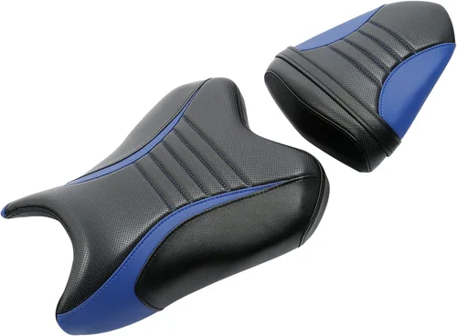 Miniatura 10 de TCT-MOTORPARTS Fundas de asiento delantero y trasero de motocicleta para Yamaha YZFR6 YZF R6 YZF-R6 2006-2007 (negro y rojo #1)