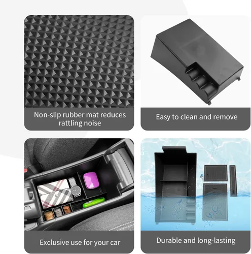 Miniatura 5 de CDEFG Bandeja organizadora de consola central HR-V 2025 2026 para Honda HR-V 2023-2026, accesorios para consola media, bandeja de reposabrazos, caja