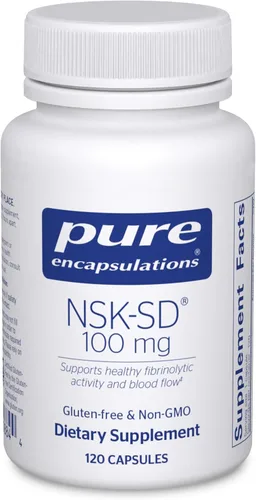 Miniatura 8 de Pure Encapsulations NSK-SD - 100 mg de Nattokinase - para la circulación sanguínea normal - Apoya la actividad fibrinolítica* - Sin gluten y sin OMG