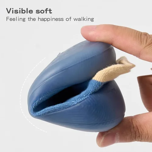 Miniatura 5 de Bearbay Zapatos de calcetín antideslizantes con suela de goma para bebé, zapatos deportivos unisex para recién nacidos, niños y niñas