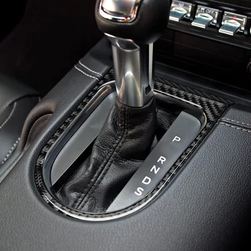Miniatura 6 de Adhesivo de vinilo de fibra de carbono para panel de marco de engranajes para Ford Mustang 2015, 2016, 2017, 2018, 2019, 2020, 2021, 2022, 2023