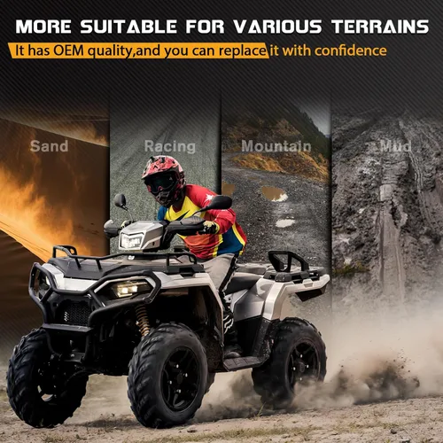 Miniatura 8 de LOCOPOW Pastillas de freno delanteras y traseras para Polaris Sportsman 335 500 400 Scrambler Magnum 500 325 Trail Boss 330 Trailblazer 400 250