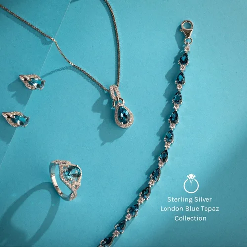 Miniatura 6 de Peora Tiara apilable de 5 piedras para mujer, plata de ley 925, piedras natales de piedras preciosas naturales, 0.075in de ancho, tallas 5 a 9