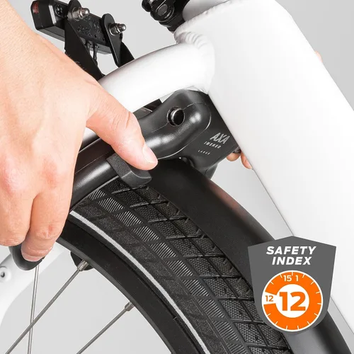 Miniatura 2 de AXA Imenso XL Candado de Anillo Retráctil para Bicicleta, Candado de Marco Antirrobo de Alta Resistencia para Bicicletas, Apertura Extra Grande