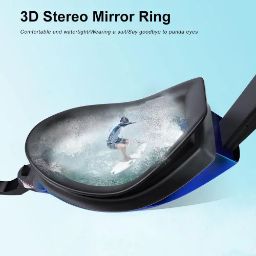 Miniatura 6 de Gafas de natación para miopía, polarizadas, antivaho, sin fugas, para mujeres, hombres, niños y adultos