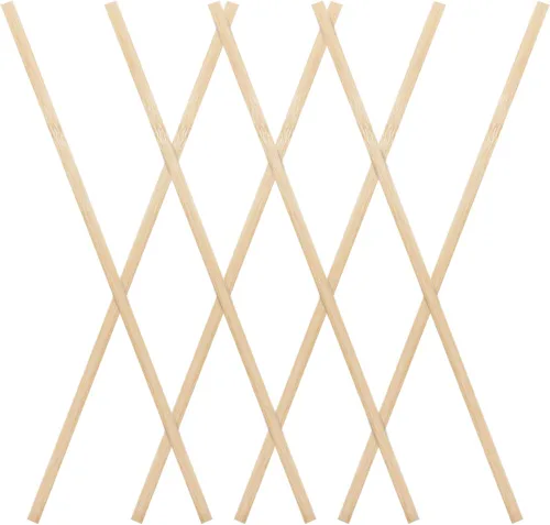 Miniatura 3 de Palitos de madera de 15.7 pulgadas para manualidades, palos de bambú natural extra largos que se pueden curvar, palos de bambú natural fuertes, 100