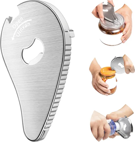 Miniatura 8 de Uinxan - Abrebotellas 5 en 1 para personas mayores con artritis y manos débiles Opens Vacuum Seals, Water, Small Jar Lids(0.6"-2.7"), Beer Caps