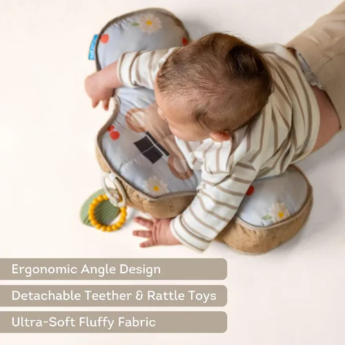 Miniatura 6 de Almohada Taf Toys para Tiempo de Barriga de Bebé con Ergonomía, Mordedor y Fortalecimiento del Cuello para Bebés Recién Nacidos, Juguete Sensorial
