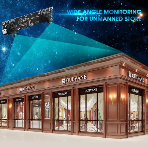 Miniatura 5 de Webcamera_USB 1080P Módulo de cámara USB de doble lente para computadora Gran angular Dual Vision PC Cámara Mini UVC USB2.0 Cámara web 3D Cámara