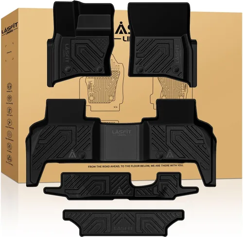 Miniatura 14 de LASFIT - Tapete de carga 3D para maletero de Volkswagen VW2018-2024 (ajuste 5 asientos), protección para todo tipo de clima, tapete de TPE de alta