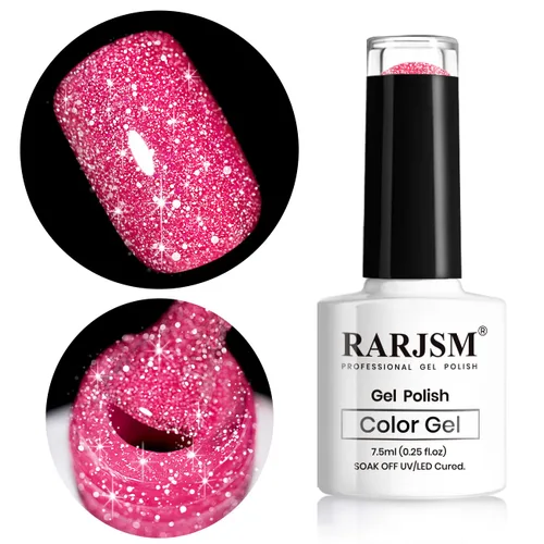 Miniatura 11 de RARJSM - Esmalte de uñas de gel con purpurina, de color verde oliva, brillante y brillante, para manicura DIY y salón de uñas, requiere secado