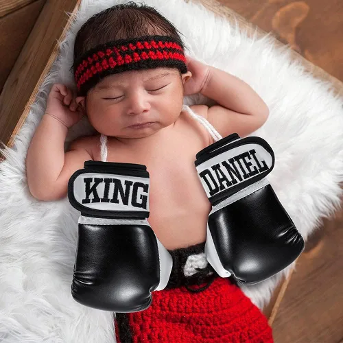 Miniatura 7 de Guantes de boxeo bordados personalizados para niños, con nombre para jóvenes, guantes de entrenamiento de boxeo para niños y niñas