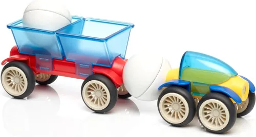 Miniatura 6 de SmartMax Stunt Cars - Juego de construcción de descubrimiento magnético STEM con vehículos en movimiento con piezas de construcción seguras