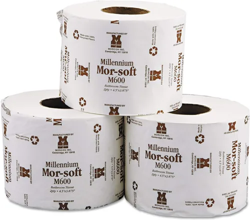 Miniatura 2 de Morcon M600 Morsoft Millennium Bath Tissue 2-Ply 600 Hojas/Rollo 48 Rolls/Cartón