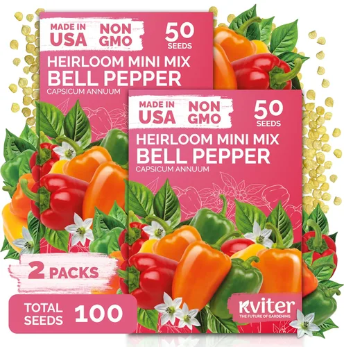 KVITER Mezcla de 100 semillas de calabaza pequeñas (Cucurbita Pepo), paquete de 2 – Calabazas ornamentales de otoño, sin OGM – Semillas de reliquia