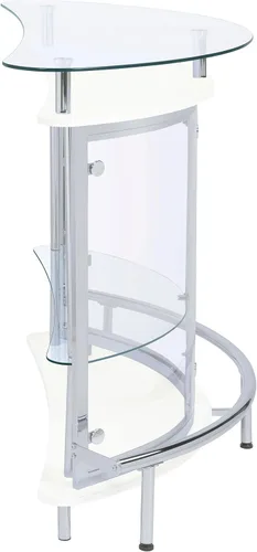Miniatura 10 de Mueble para bar con frontal de acrílico, Metal, Blanco