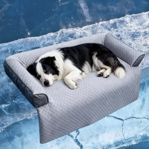 Miniatura 46 de Cama calmante para perro, tapete de felpa esponjoso para perros con protector de muebles con funda extraíble lavable para perros y gatos grandes
