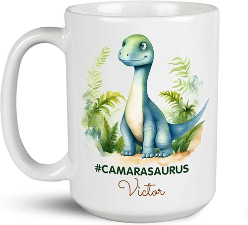 Miniatura 12 de Troodon My Spirit - Taza de café personalizada con nombre personalizado, taza de café de dinosaurio para amantes de los dinosaurios, tazas