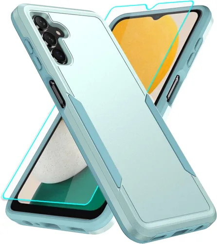 Miniatura 23 de Funda para Samsung Galaxy A12, Samsung A12 con protector de pantalla HD, [grado militar de 16 pies probada en caídas], anillo protector a prueba