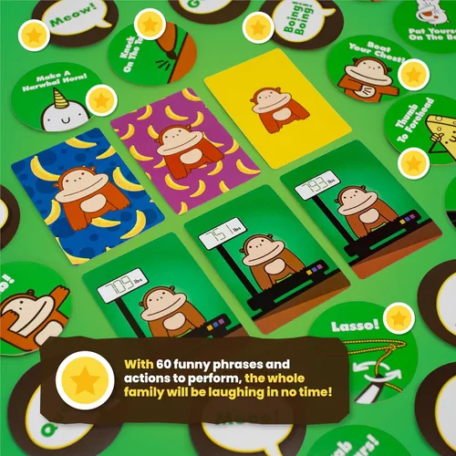 Miniatura 5 de Juego de Mesa 800 Pound Gorilla de Taco Cat Goat Cheese Pizza - Divertido Juego de Cartas Familiar para Niños y Adultos – Ideal para Noche