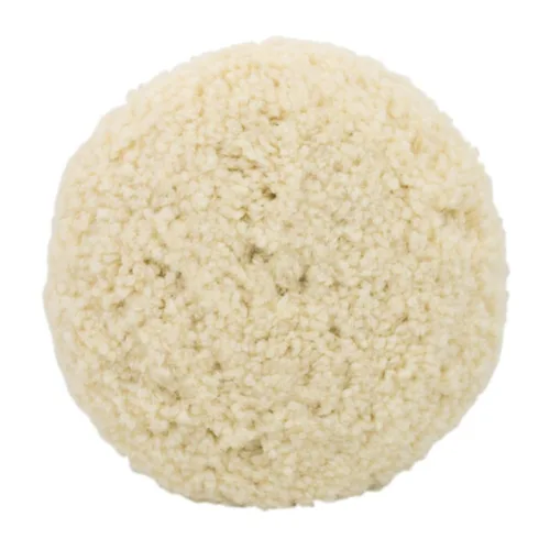 Woolous Almohadilla de pulido de lana de 7 pulgadas - 100% lana de cordero torcida para pulir pulido compuesto con gancho y bucle para detalles de