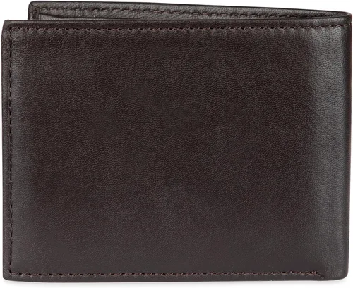 Miniatura 72 de Tommy Hilfiger Cartera de piel auténtica para hombre con ventana de identificación y múltiples ranuras para tarjetas