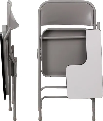 Miniatura 9 de Flash Furniture Silla plegable de acero Ralph Premium con brazo para tableta zurdo