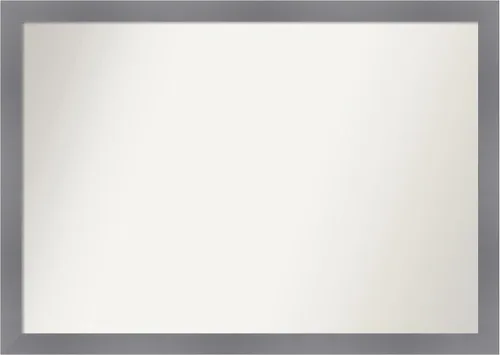 Miniatura 117 de Amanti Art Espejo personalizado, espejo de baño gris plomo a rayas, espejo de pared o espejo de tocador de baño sobre el fregadero